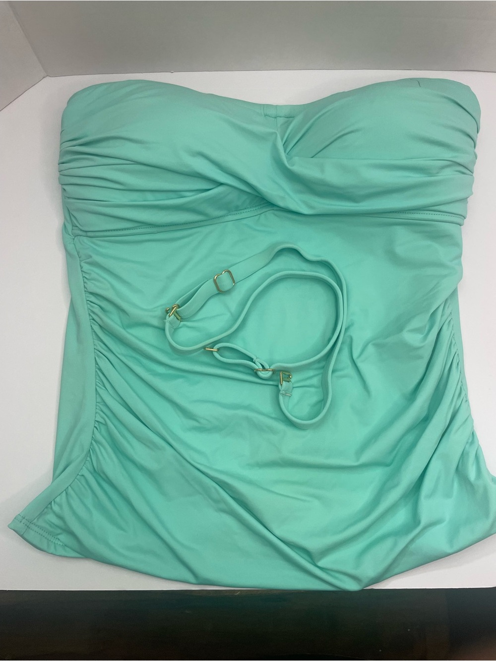 Cremieux Strapless One-Piece Swimsuit in Mint